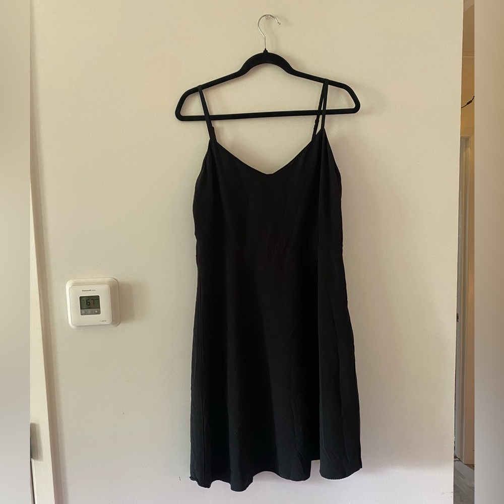 Elegant Black Uniqlo Slip Dress